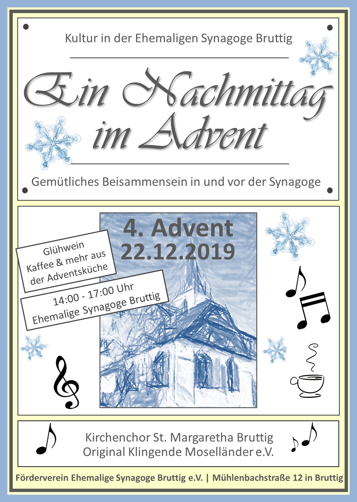 Adventsnachmittag Synagoge Bruttig 22.12.2019